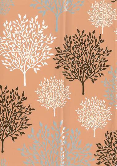 Browns and Apricot Tree free Gift Wrap